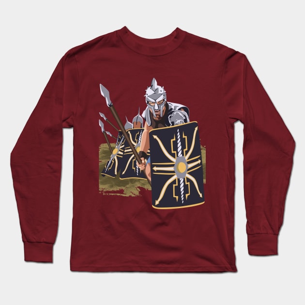 Gladiator Coliseum Long Sleeve T-Shirt by Tiro1Linea